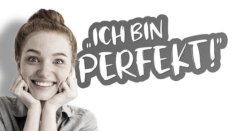 Kampagnenbild der Kampagne "Ich bin perfekt" | Foto: ©Landesärztekammer Brandenburg